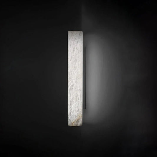Garron Modern Alabaster Linear Wall Sconce - Auralume