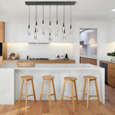 Solitaire Linear Chandelier 37"50"70"87"87"120" - Auralume