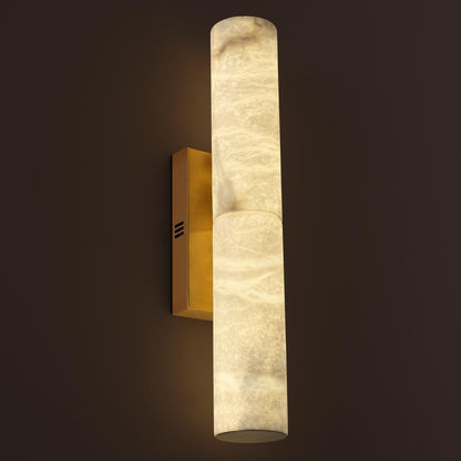 20" Bronze Alabaster Wall Sconce - Auralume