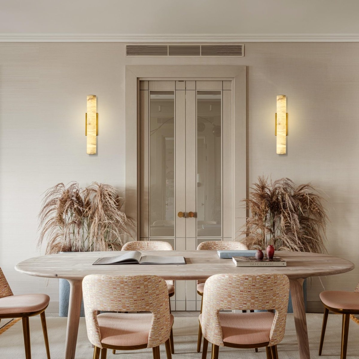 20" Bronze Alabaster Wall Sconce - Auralume