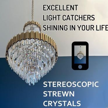 36 Inch Modern Crystal Chandelier 21 Light - Auralume