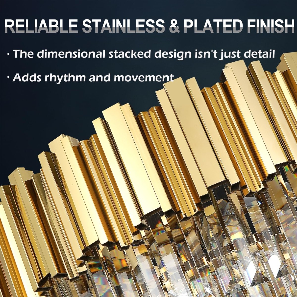 36 Inch Modern Crystal Chandelier 21 Light - Auralume