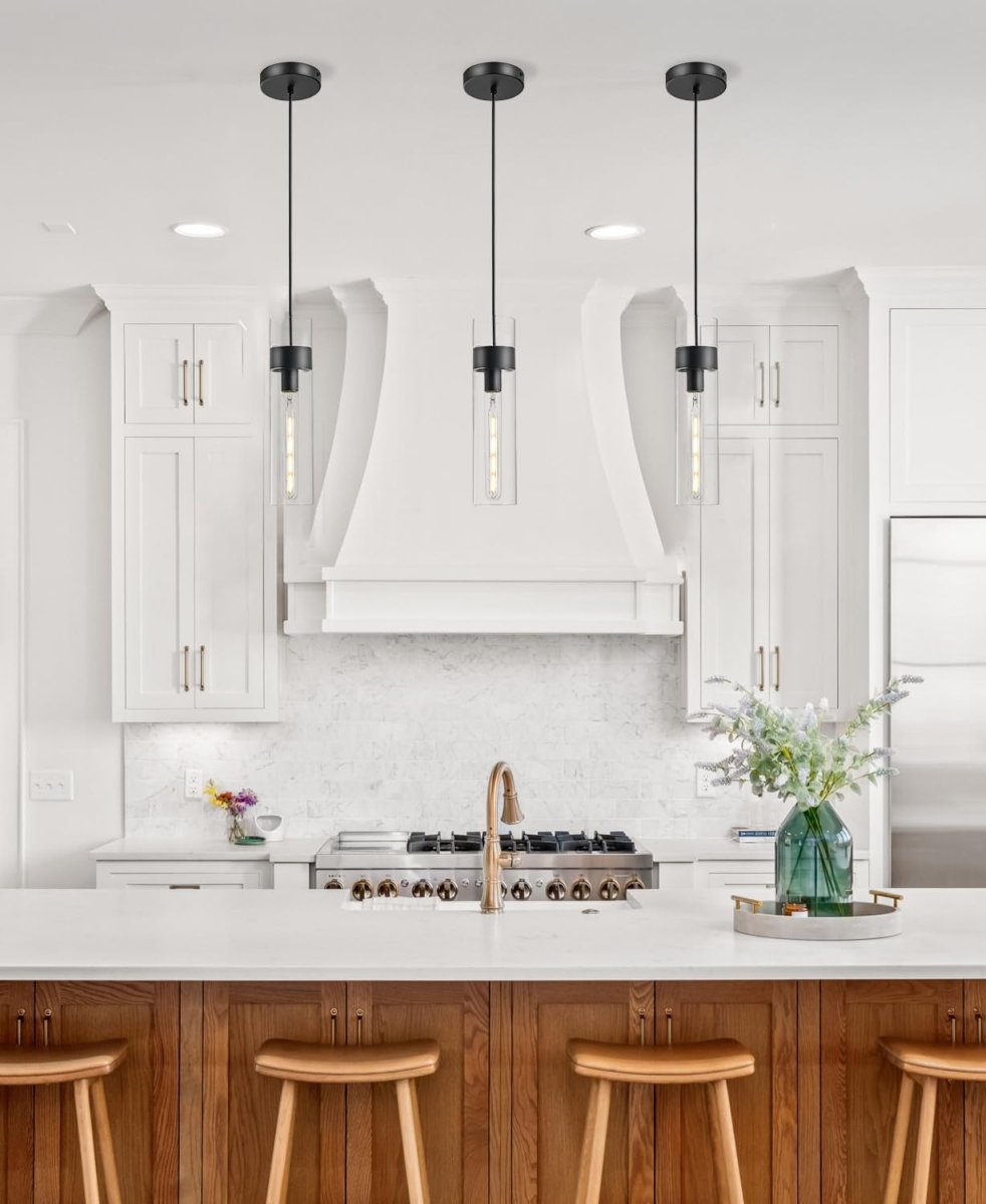 Black Glass Pendant Light - Auralume