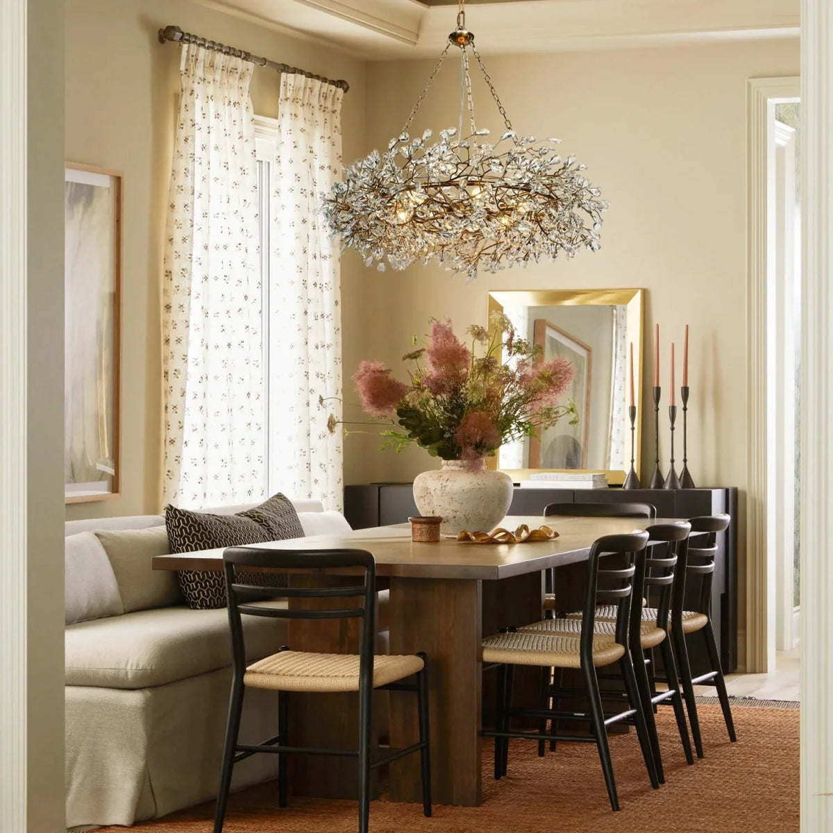 Fiora Crown Chandelier 39" 48" 60“ - Auralume