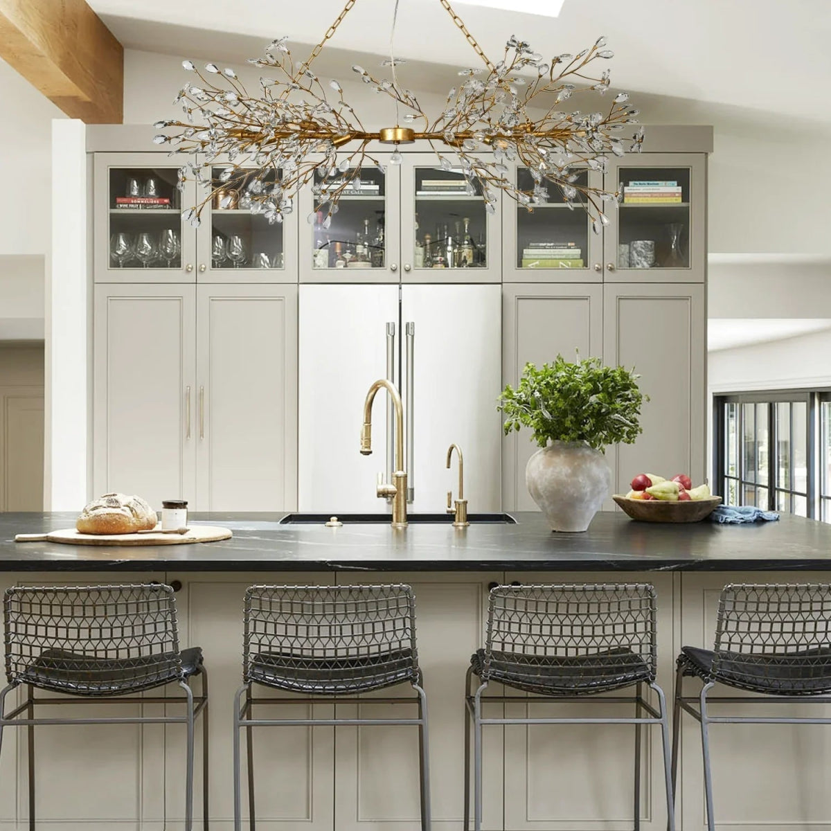 Fiora Linear Chandelier 43" 51" 68"W - Auralume