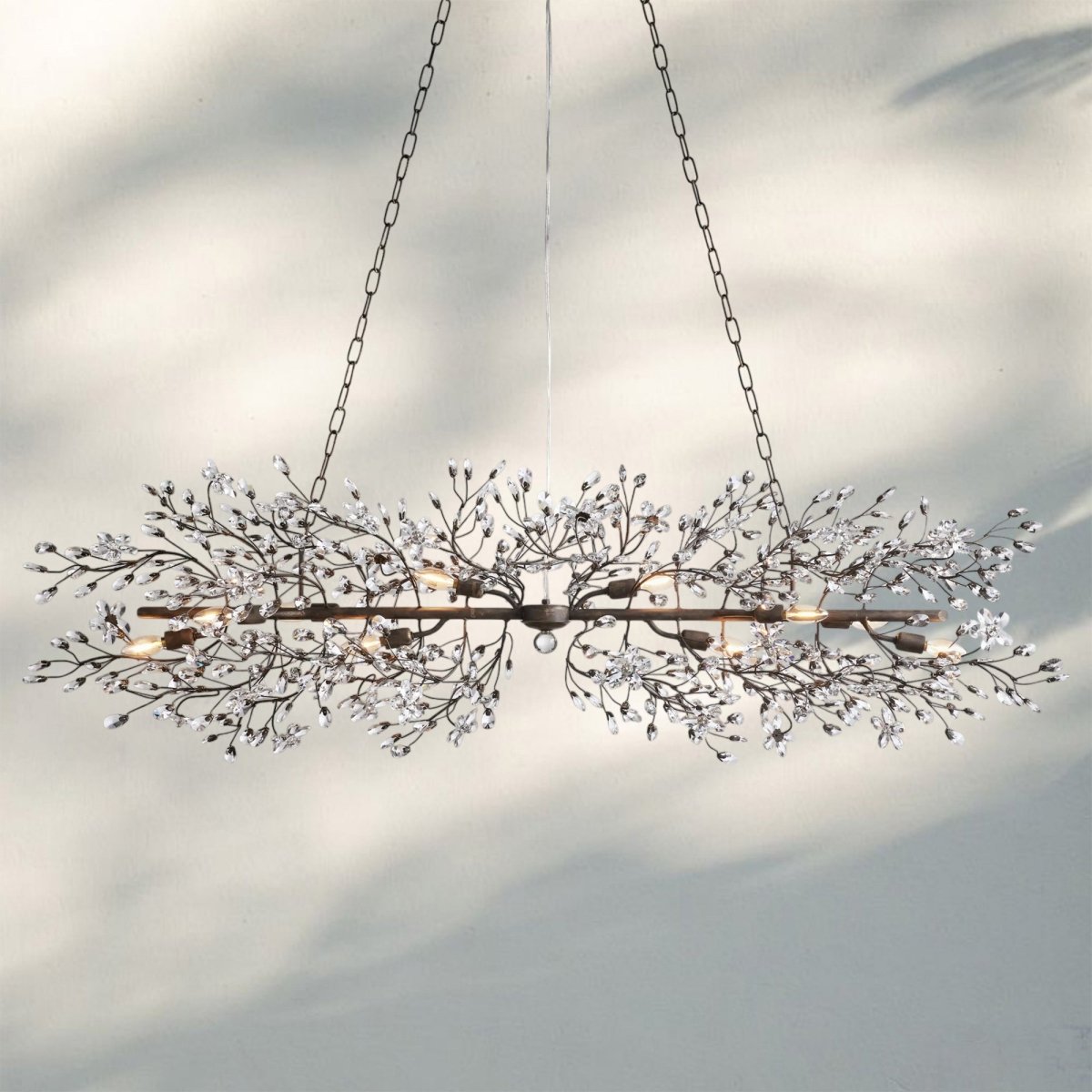 Fiora Linear Chandelier 43" 51" 68"W - Auralume
