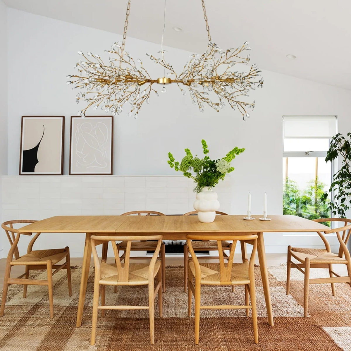 Fiora Linear Chandelier 43" 51" 68"W - Auralume