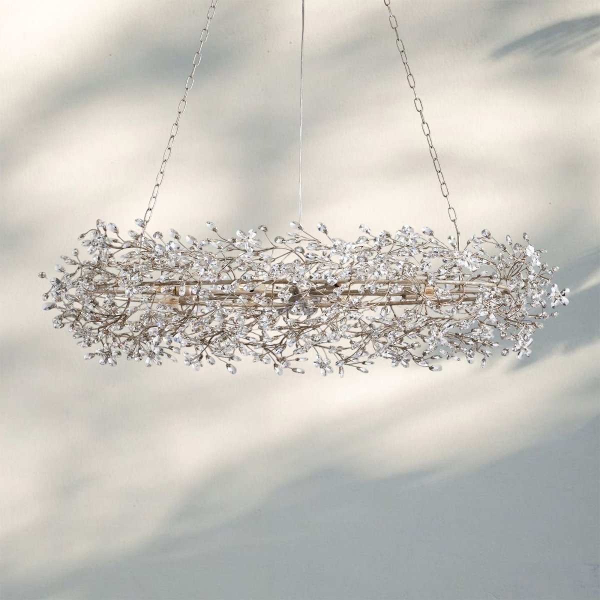 Fiora Oval Chandelier 62'' 74'' - Auralume