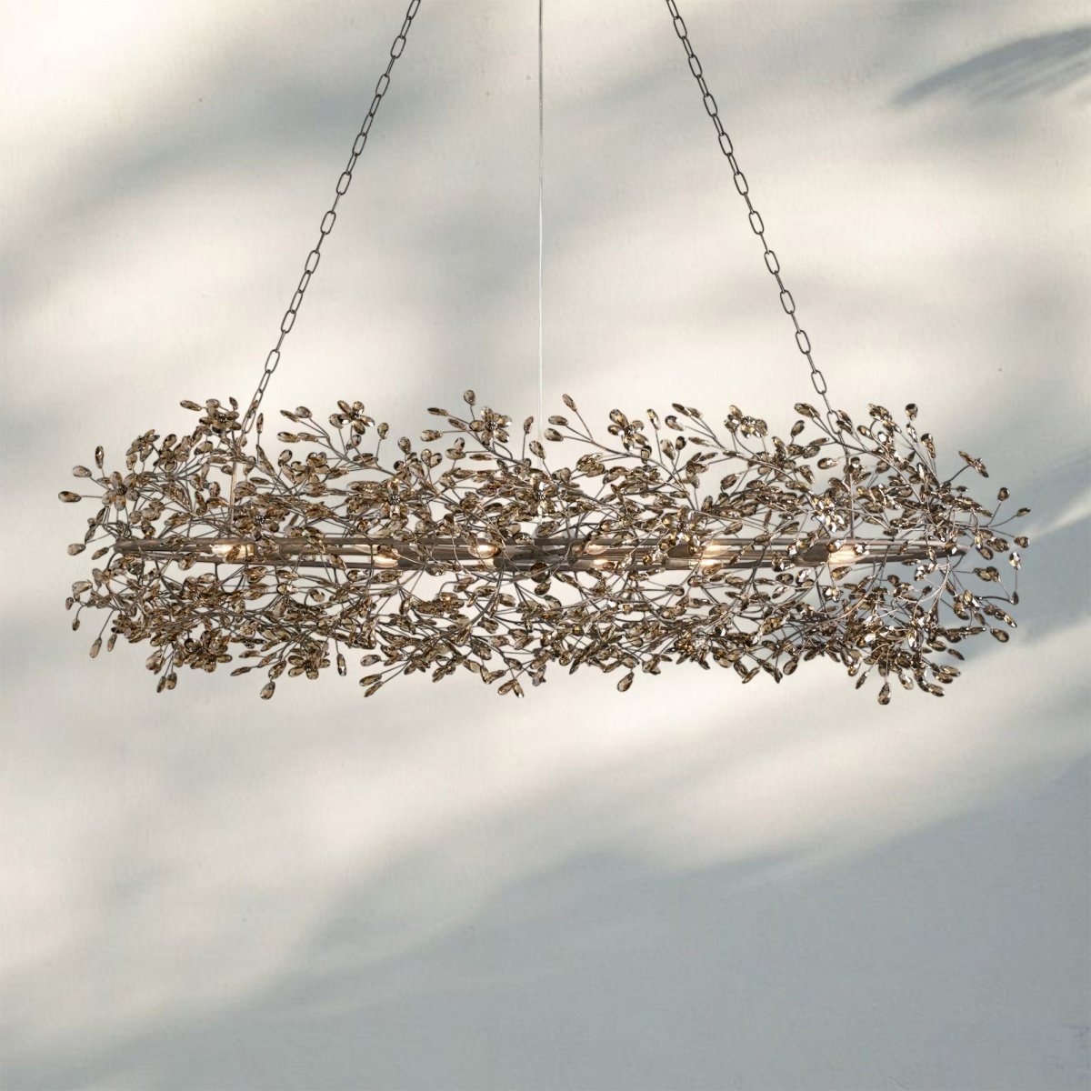 Fiora Oval Chandelier 62'' 74'' - Auralume