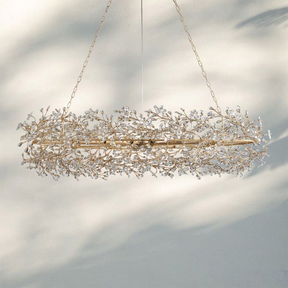 Fiora Oval Chandelier 62'' 74'' - Auralume