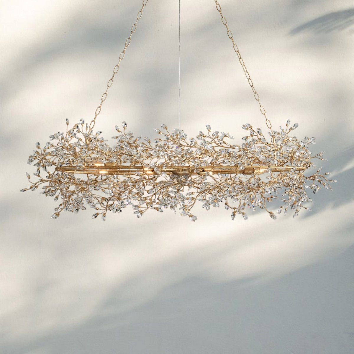 Fiora Oval Chandelier 62'' 74'' - Auralume