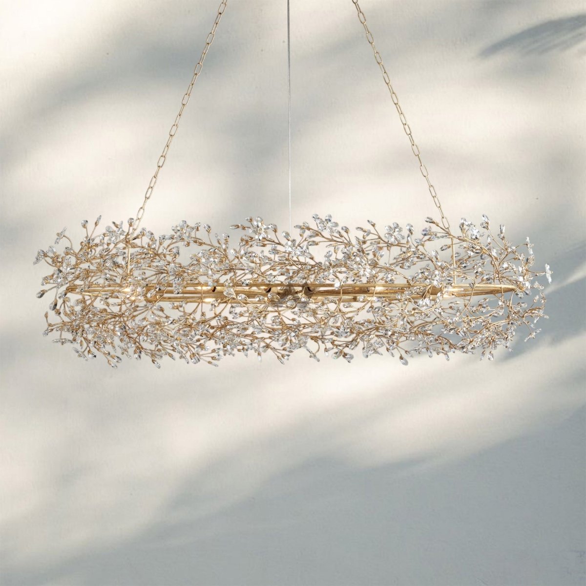 Fiora Oval Chandelier 62'' 74'' - Auralume