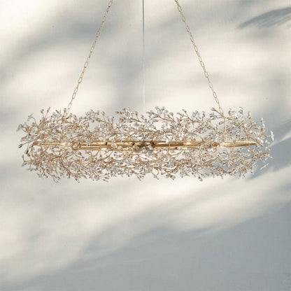 Fiora Oval Chandelier 62'' 74'' - Auralume