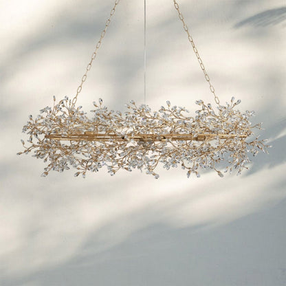 Fiora Oval Chandelier 62'' 74'' - Auralume