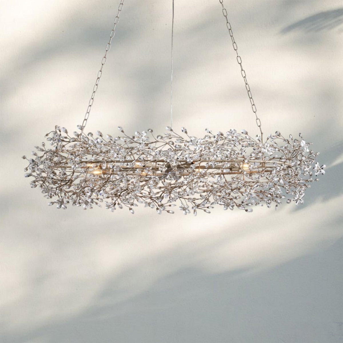 Fiora Oval Chandelier 62'' 74'' - Auralume