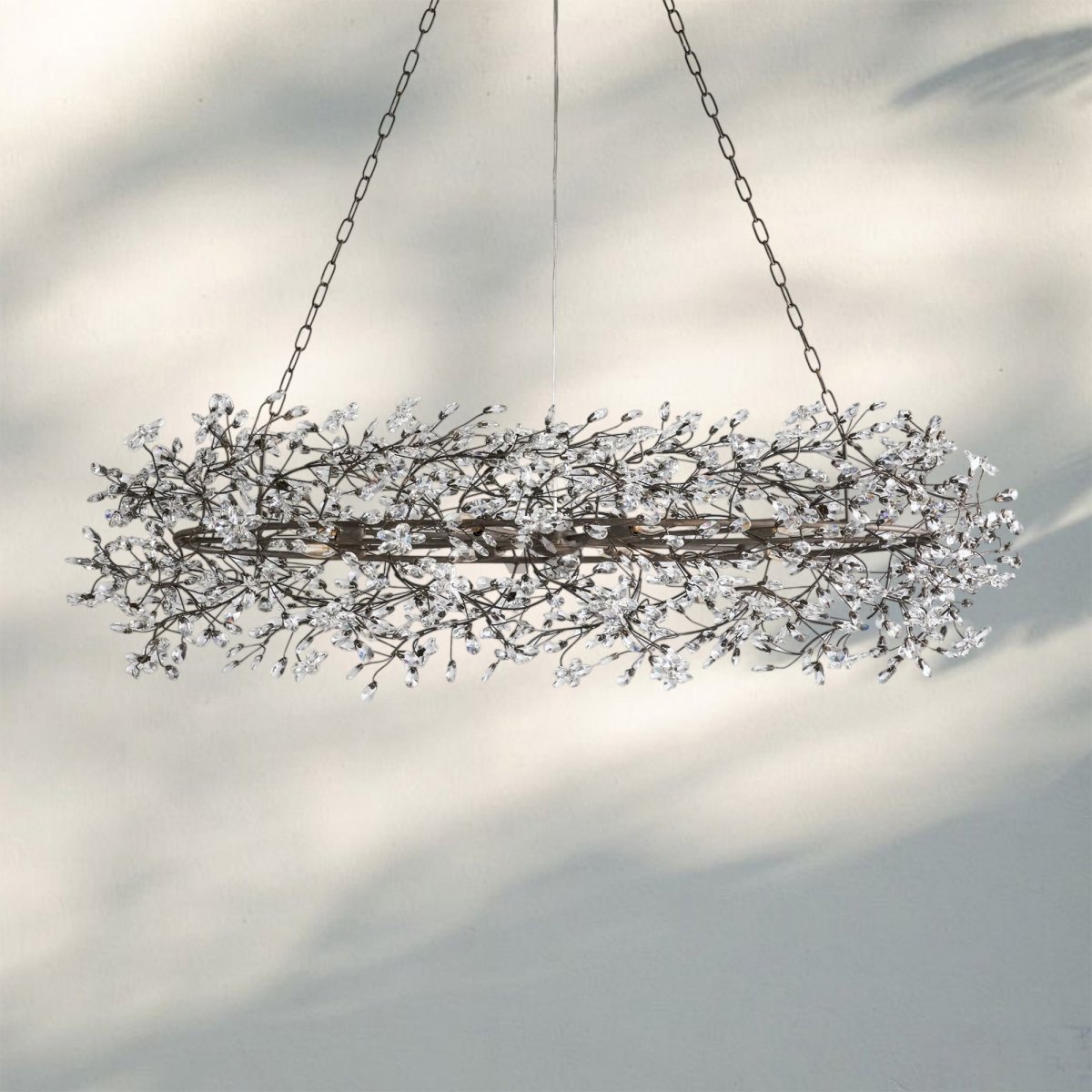 Fiora Oval Chandelier 62'' 74'' - Auralume