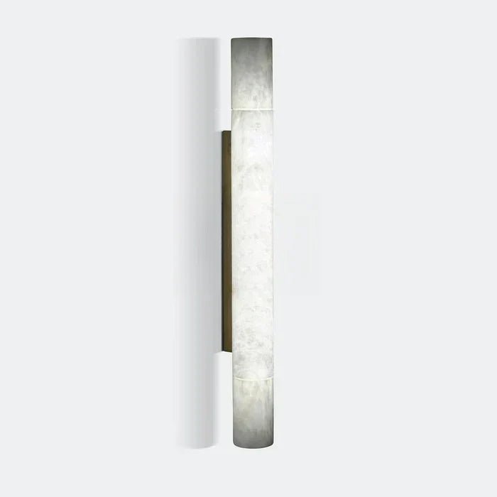 Garron Modern Alabaster Linear Wall Sconce - Auralume