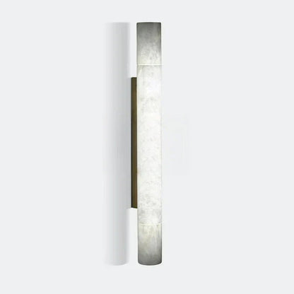 Garron Modern Alabaster Linear Wall Sconce - Auralume