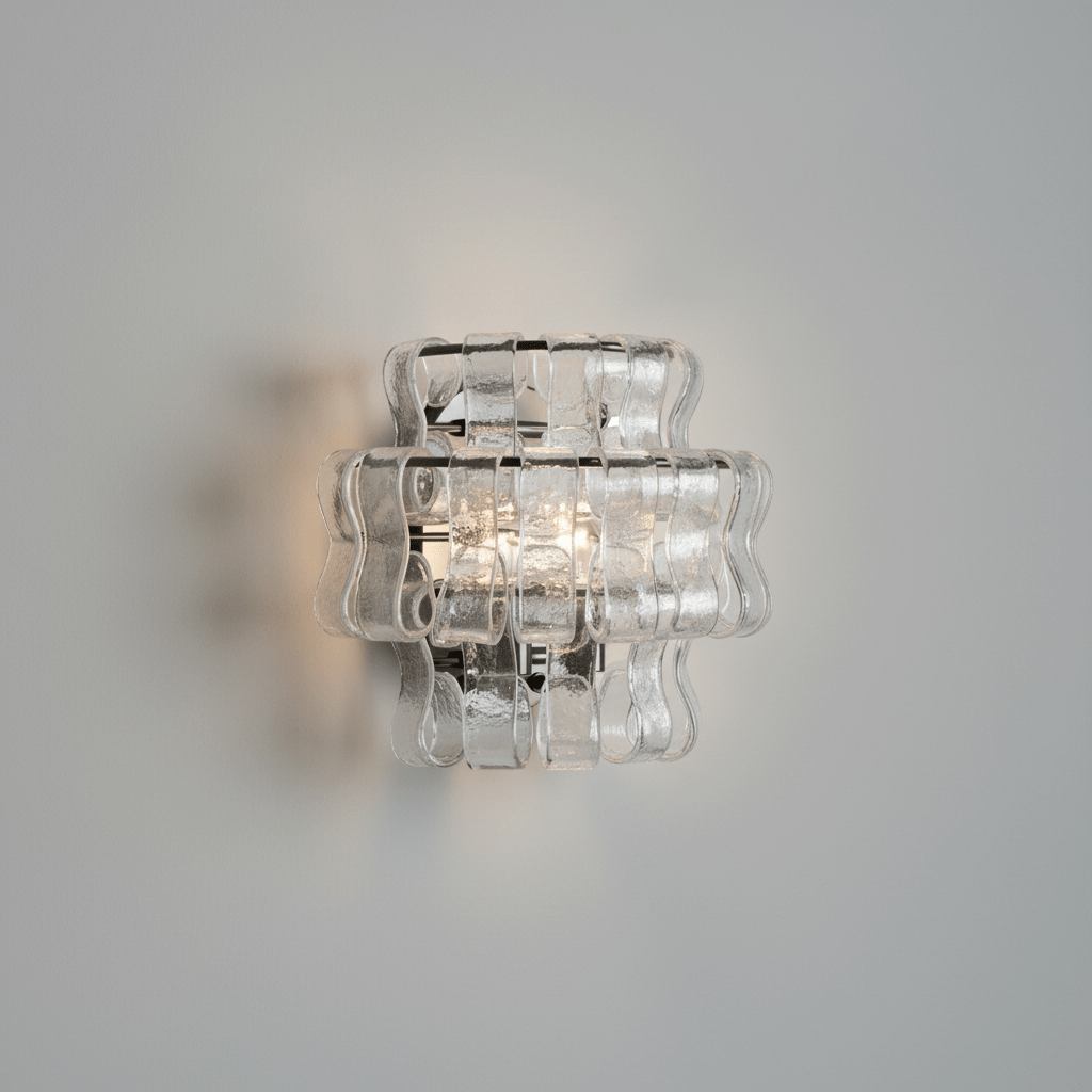 Ghiacio Glass Wall Sconce - Auralume