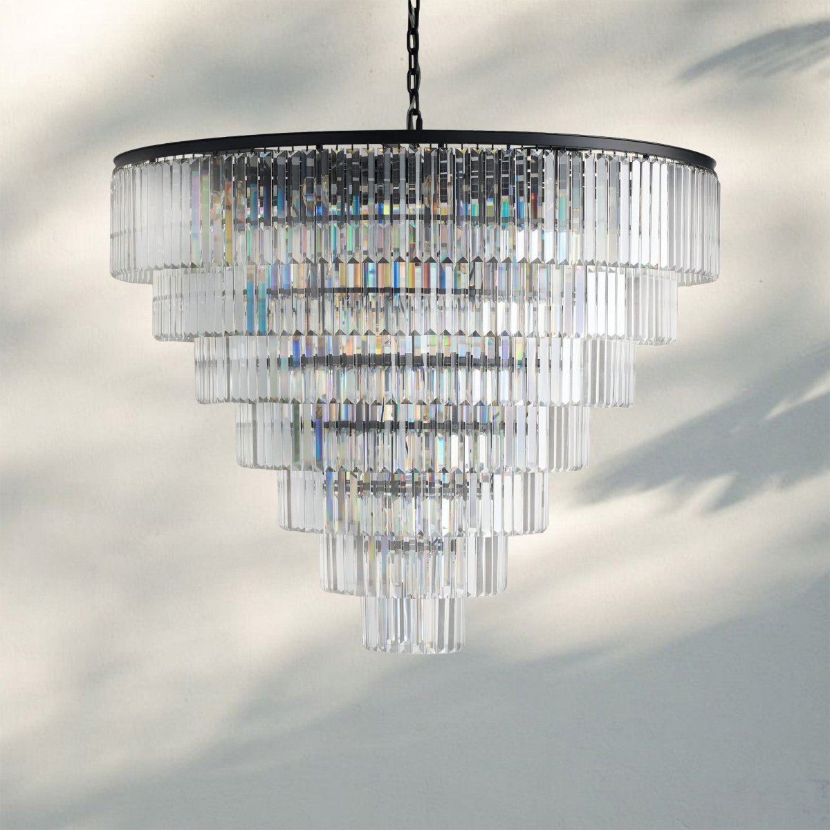 Layland Tiered Round Chandelier - Auralume