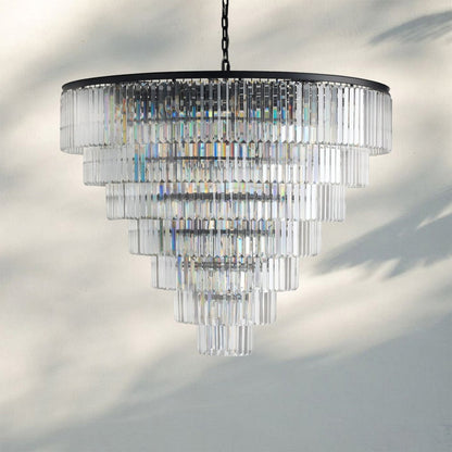 Layland Tiered Round Chandelier - Auralume