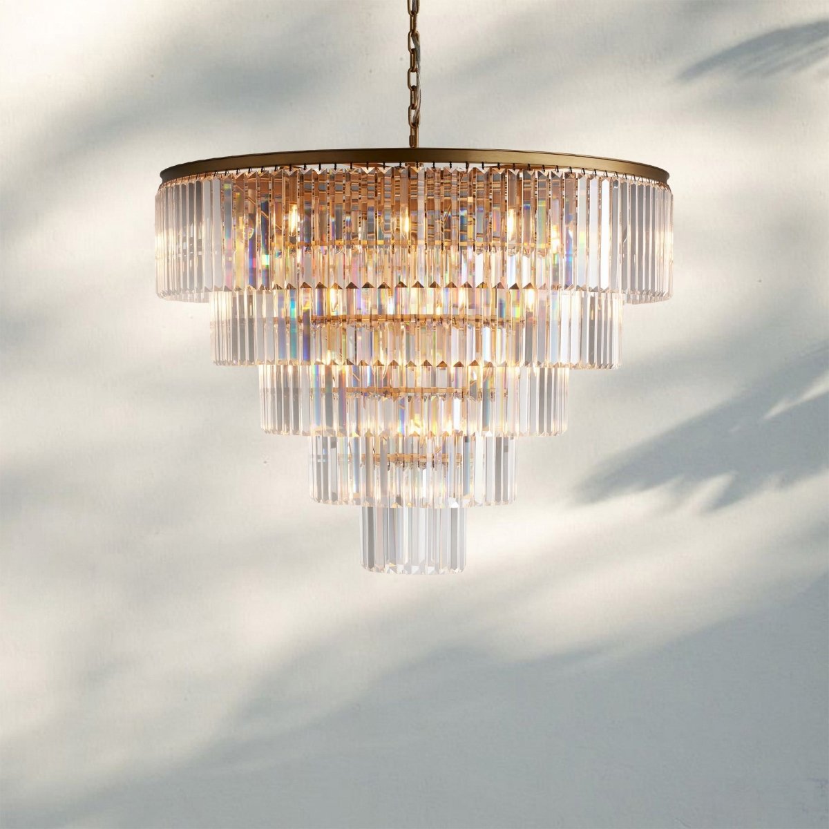 Layland Tiered Round Chandelier - Auralume