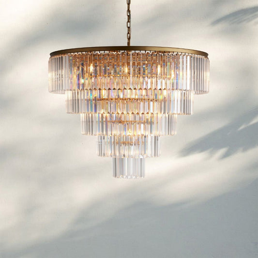 Layland Tiered Round Chandelier - Auralume