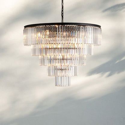 Layland Tiered Round Chandelier - Auralume