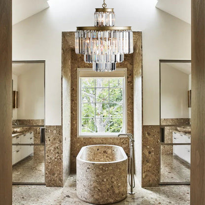 Layland Tiered Round Chandelier Lighting - Auralume