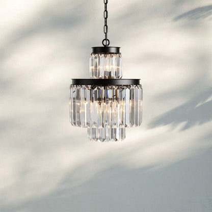 Layland Tiered Round Chandelier Lighting - Auralume