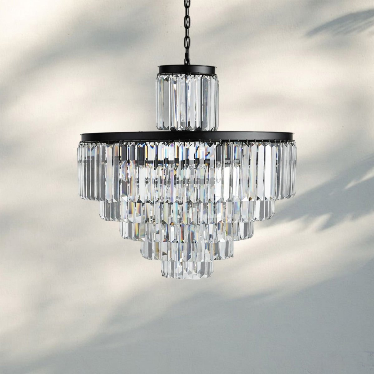 Layland Tiered Round Chandelier Lighting - Auralume
