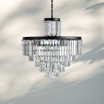 Layland Tiered Round Chandelier Lighting - Auralume