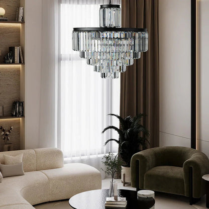 Layland Tiered Round Chandelier Lighting - Auralume