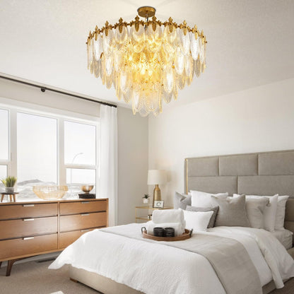 Modern 31.5 Inch Large Crystal Chandelier - Auralume