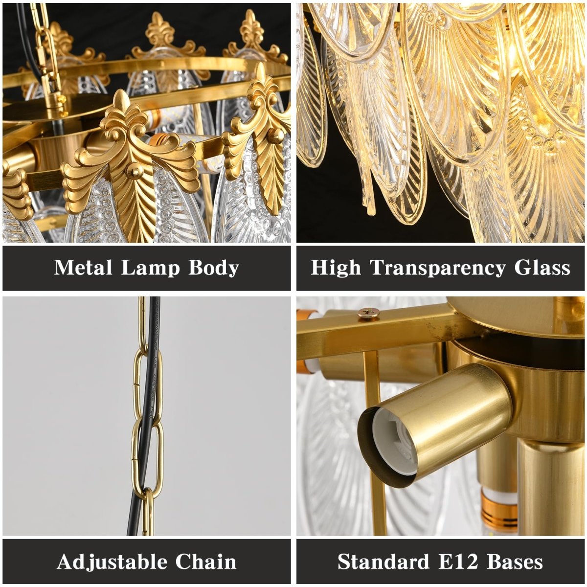 Modern 31.5 Inch Large Crystal Chandelier - Auralume