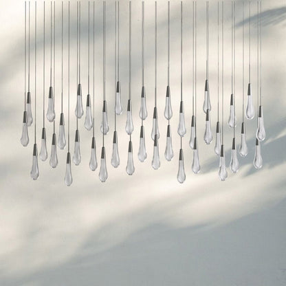 Solitaire Linear Chandelier 37"50"70"87"87"120" - Auralume
