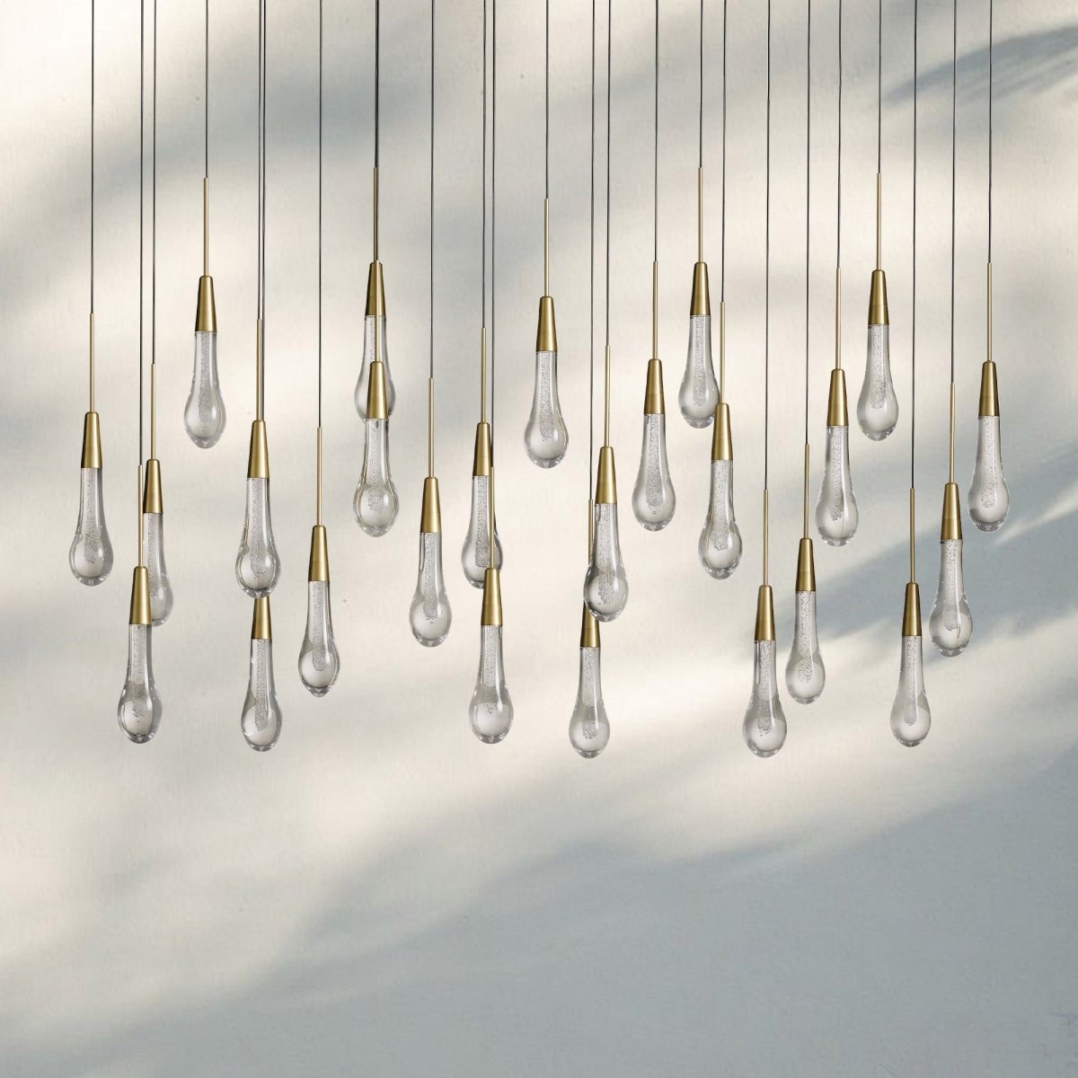 Solitaire Linear Chandelier 37"50"70"87"87"120" - Auralume
