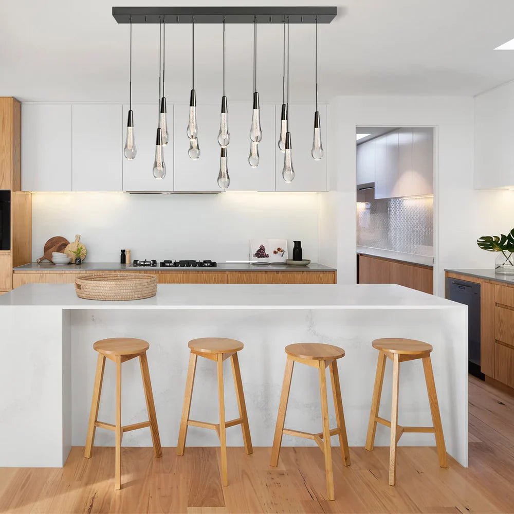 Solitaire Linear Chandelier 37"50"70"87"87"120" - Auralume