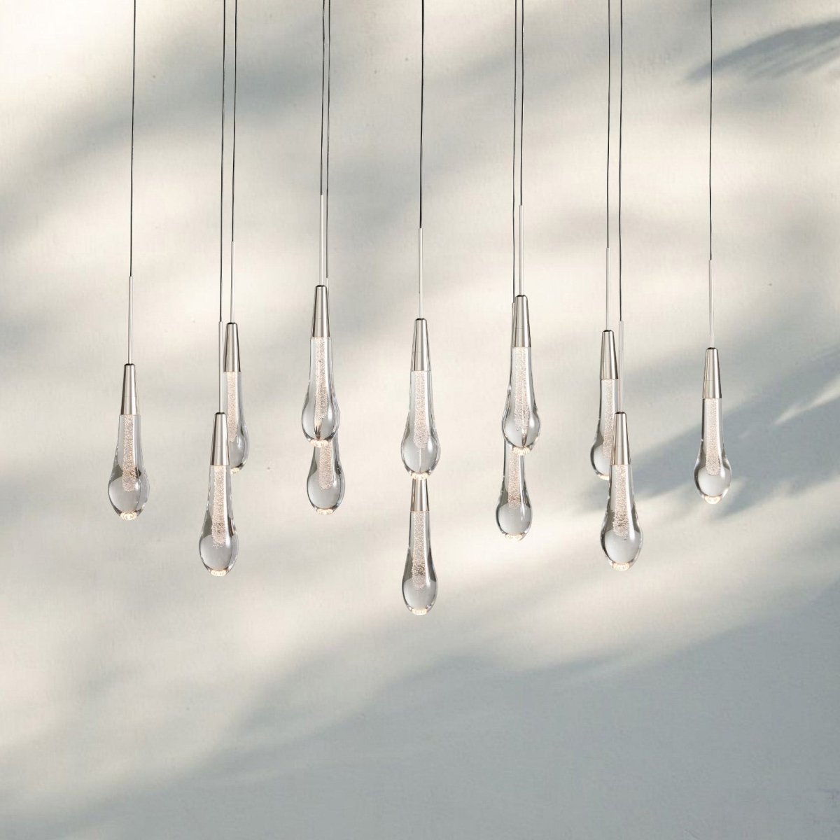Solitaire Linear Chandelier 37"50"70"87"87"120" - Auralume