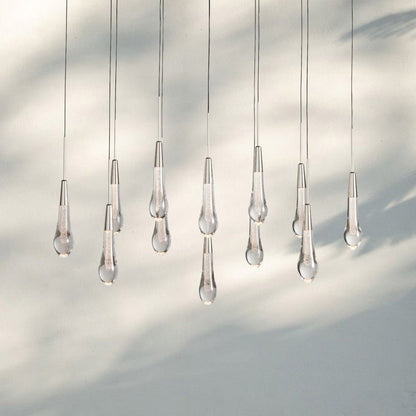 Solitaire Linear Chandelier 37"50"70"87"87"120" - Auralume