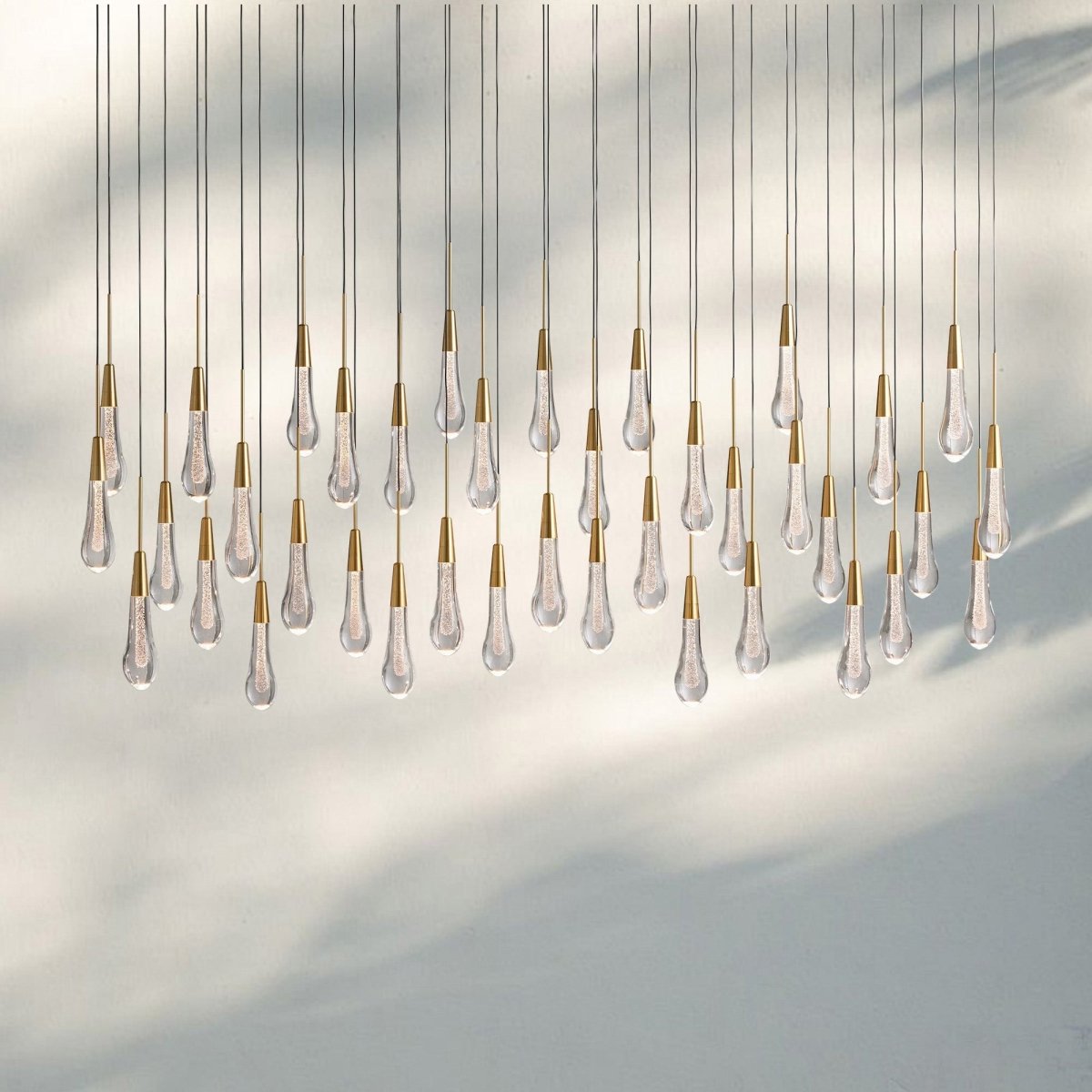 Solitaire Linear Chandelier 37"50"70"87"87"120" - Auralume