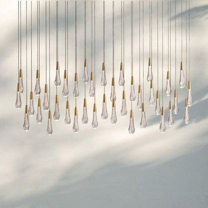 Solitaire Linear Chandelier 37"50"70"87"87"120" - Auralume