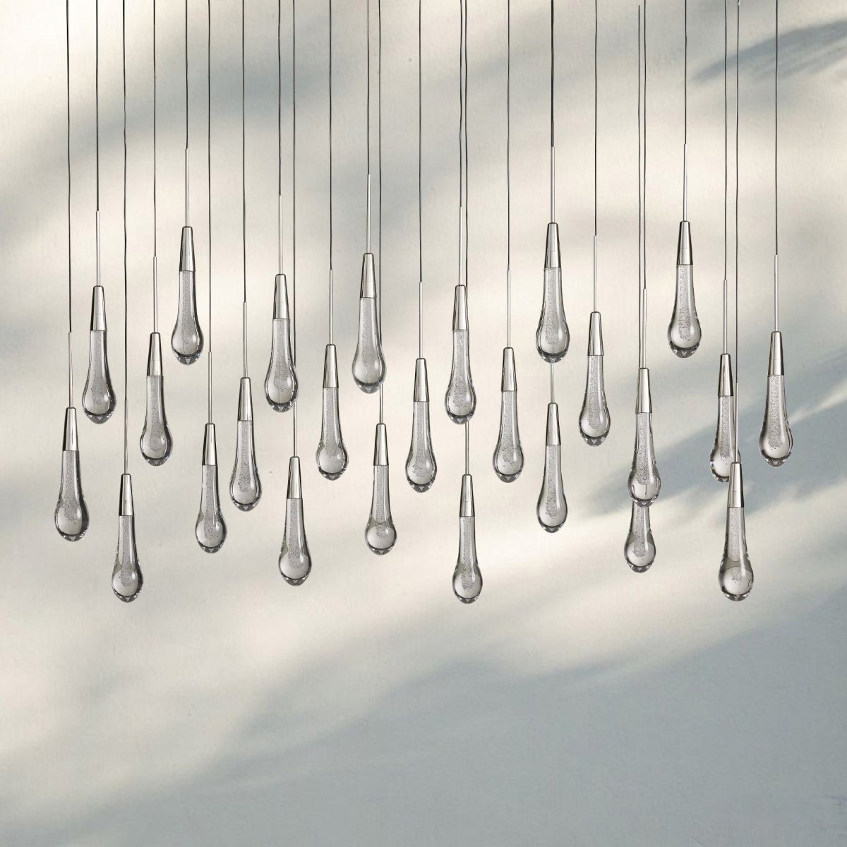 Solitaire Linear Chandelier 37"50"70"87"87"120" - Auralume