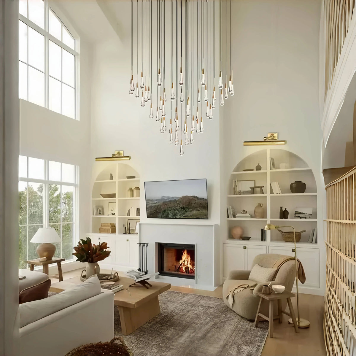 Solitaire Round Chandelier 17" 24" 36“ 58“ - Auralume