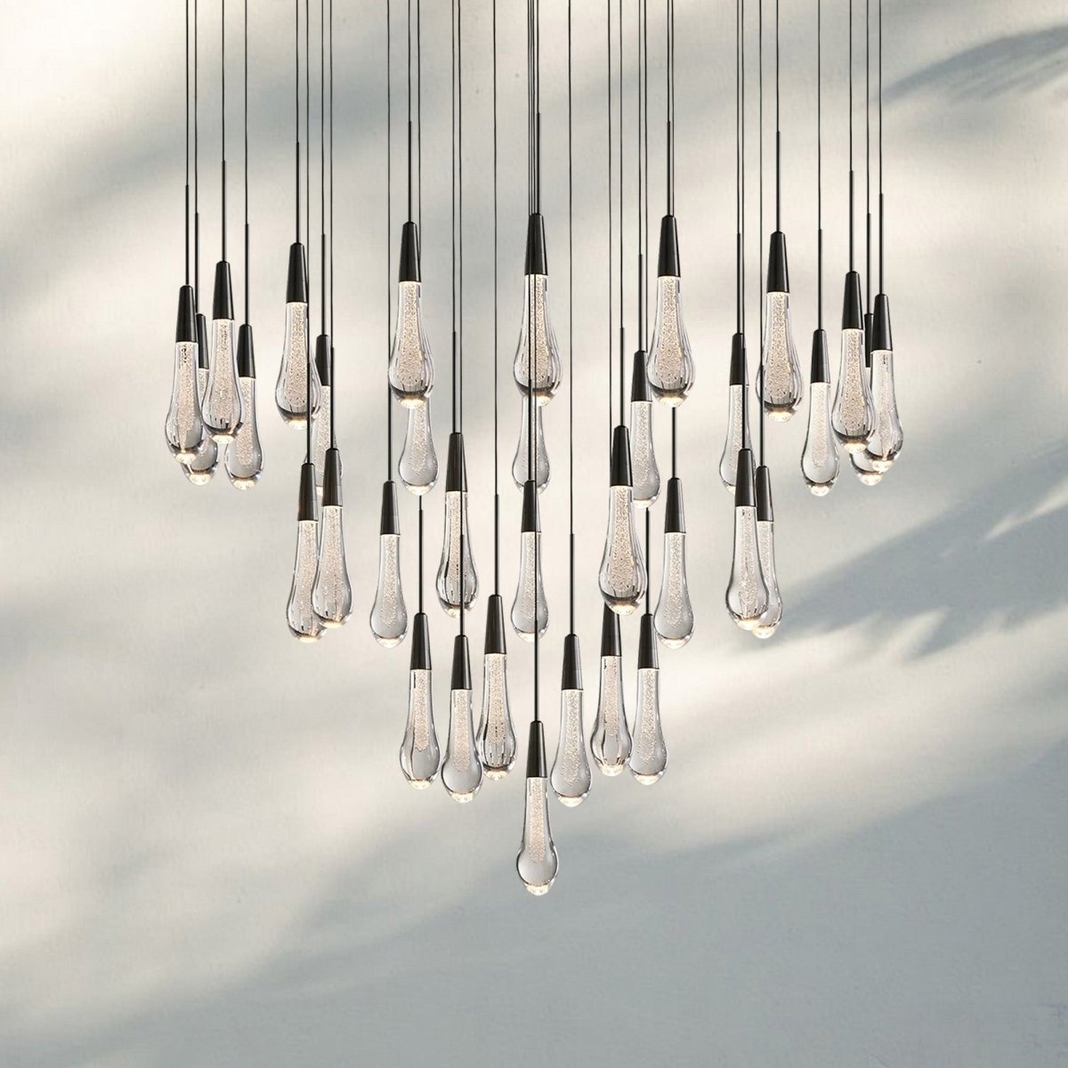 Solitaire Round Chandelier 17" 24" 36“ 58“ - Auralume